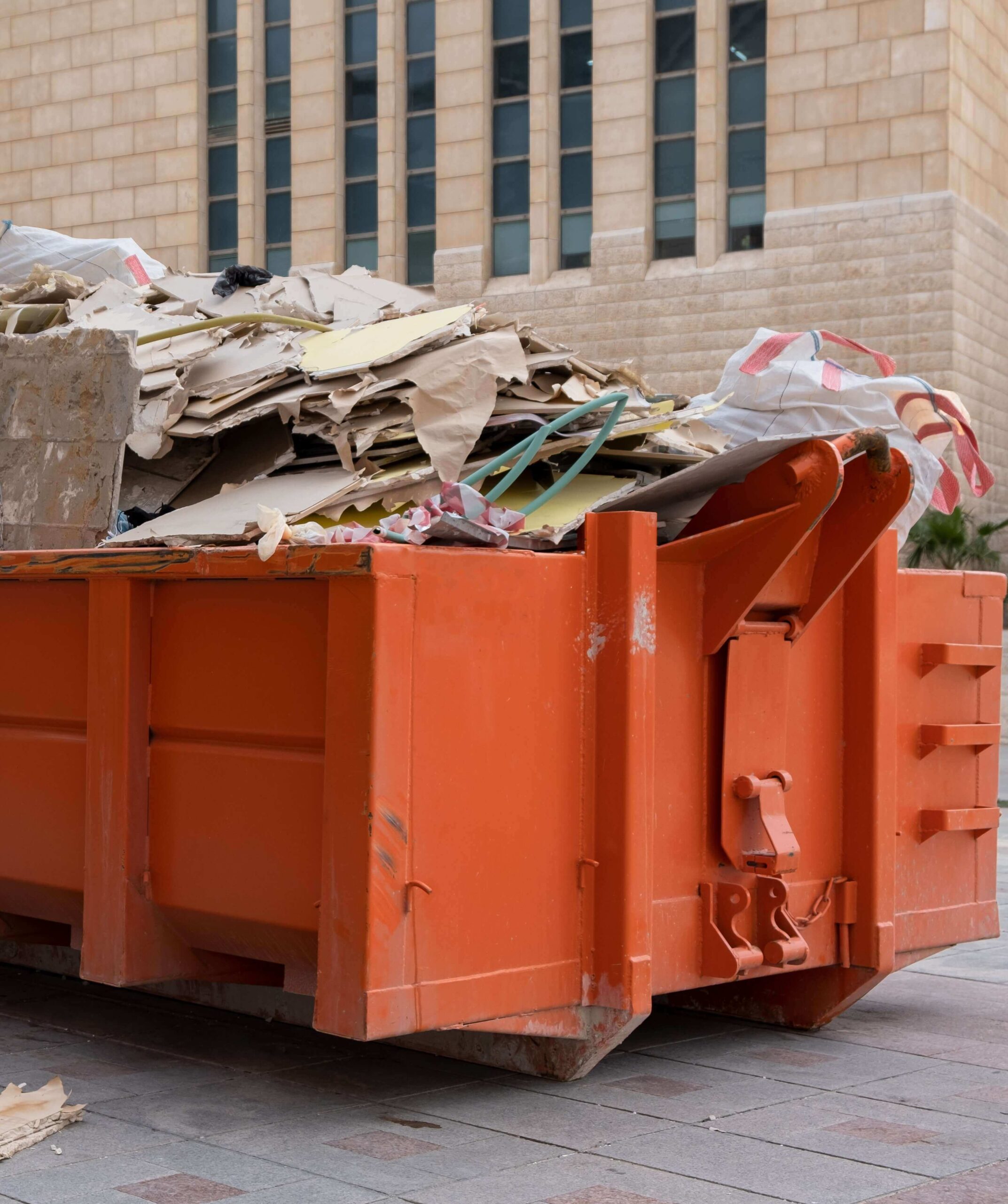 Cage van waste removal for demolition and construction sites